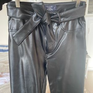 Abercrombie Women’s Ultra High Rise Faux Leather Leggings